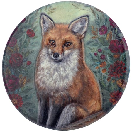 Fox Metal Art Sitter - Metal