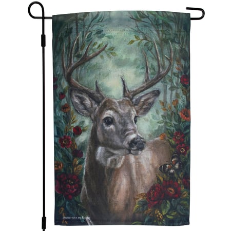 Stag Garden Flag - Polyester