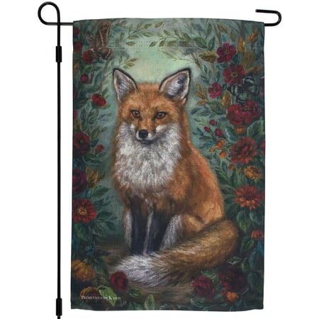 Fox Garden Flag - Polyester