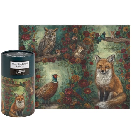 Fall Woodland 500 Piece Puzzle - Paper