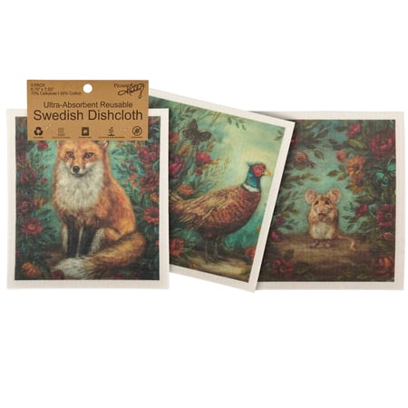 Fall Woodland Swedish Cloth Set - Cellulose, Cotton