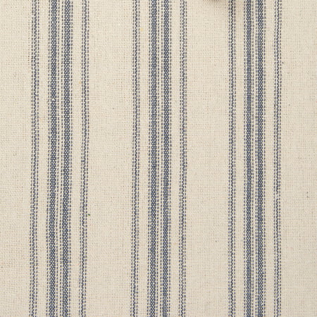 Blue 12 Stripe Cream Fabric - Cotton