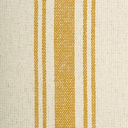 Gold 5 Stripe Cream Fabric - Cotton