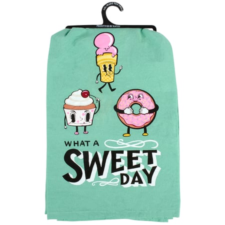 What A Sweet Day Kitchen Towel - Cotton