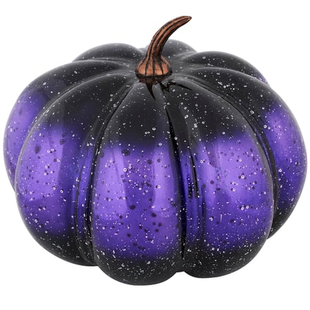 Purple Pumpkin Lg - Glass, Metal