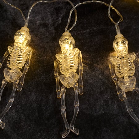 Skeletons String Lights - Plastic, Cord, Lights
