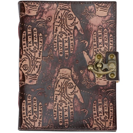 Mystical Hand Journal - Leather, Paper, Metal
