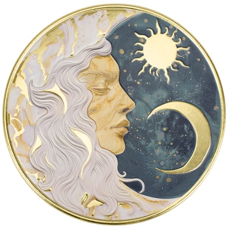 Lady Moon Wall Decor - Metal