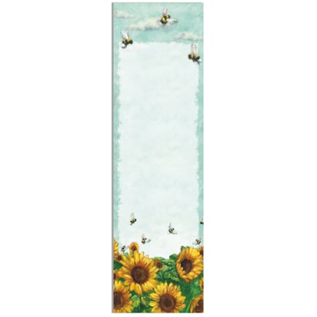 Sunflower Bees List Pad - Paper, Magnet