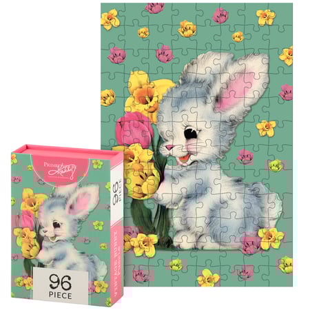 Vintage Bunny 96 Piece Puzzle - Paper
