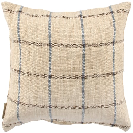 Country Plaid Pillow - Cotton, Zipper