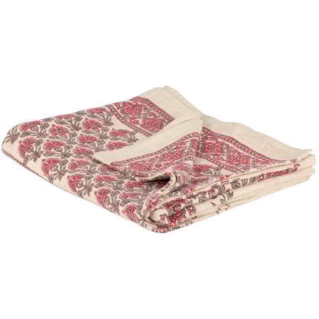 Country Floral Throw - Cotton