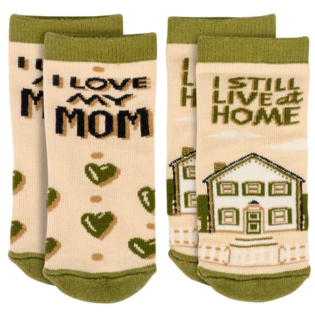 I Still Live At Home Baby Sock Set - Cotton, Nylon, Spandex