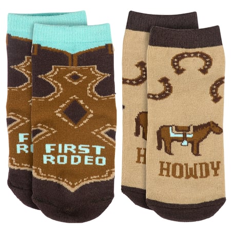 Howdy Baby Sock Set - Cotton, Nylon, Spandex