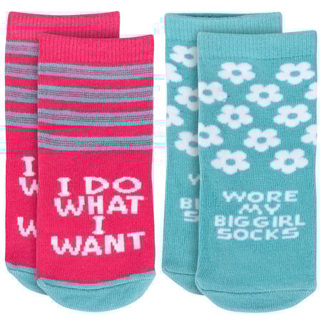 I Do What I Want Baby Sock Set - Cotton, Nylon, Spandex
