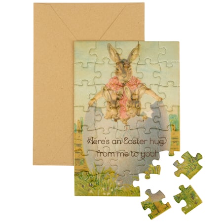 Easter Hug From Me To You Puzzle Card - Paper