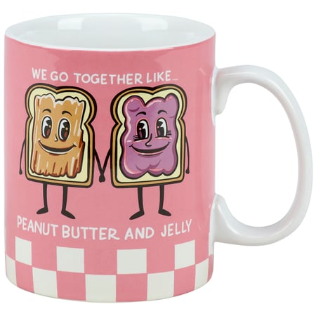 Together Like Peanut Butter And Jelly Mug - Stoneware