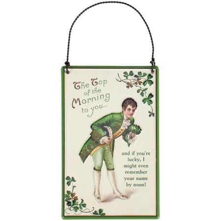 Top Of The Morning Ornament - Metal, Wire