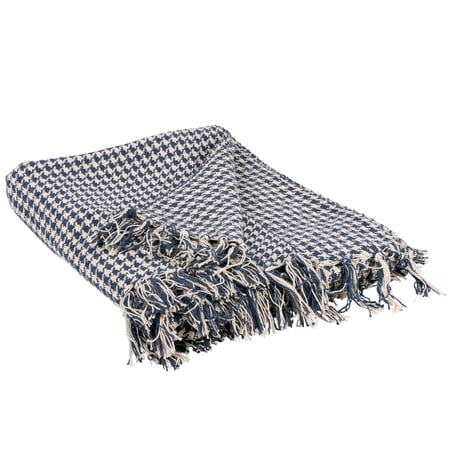 Houndstooth Throw - Cotton