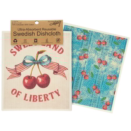 Sweet Land Of Liberty Swedish Cloth Set - Cellulose, Cotton