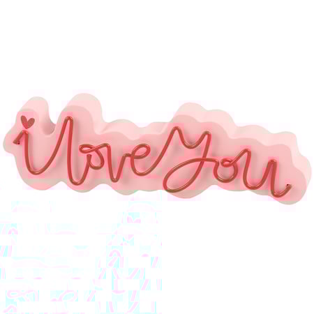 I Love You Chunky Sitter - Wood, Wire