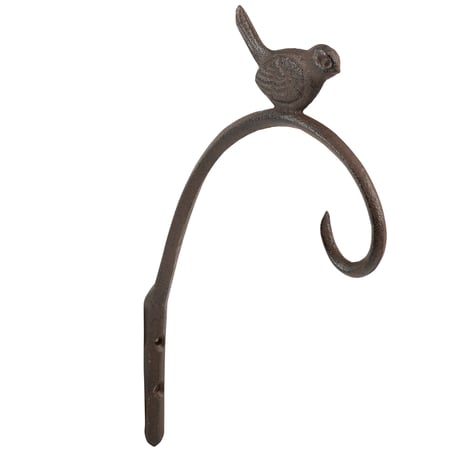 Perched Bird Garden Hook - Metal