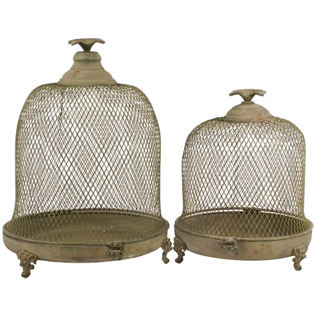 Garden Mesh Cloche Set - Metal