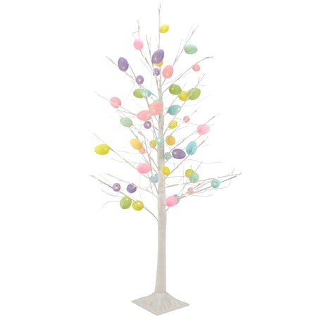 Lighted Easter Egg Tree - Plastic, Wire, Lights