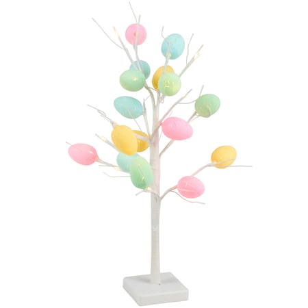 Lighted Egg Tree - Plastic, Wire, Lights