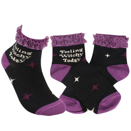 Feeling Witchy Today Socks - Cotton, Nylon, Spandex