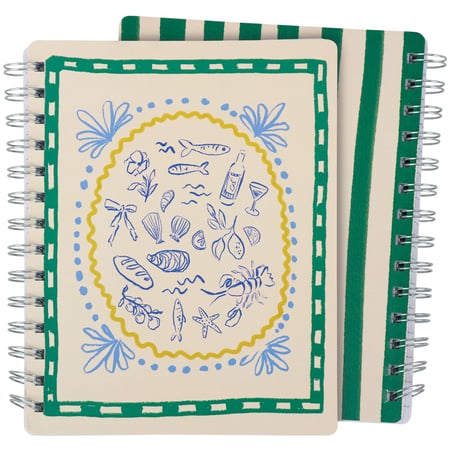 Italian Coastal Spiral Notebook - Paper, Metal