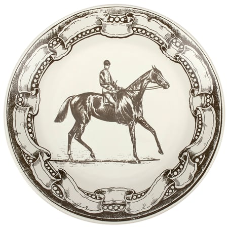 Equestrian Plate - Stoneware