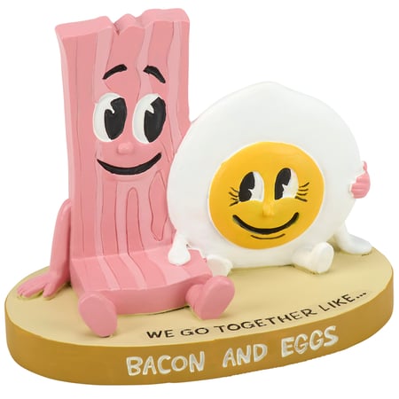 We Go Together Like Bacon And Eggs Figurine - Resin