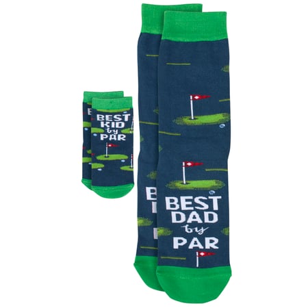 Best Dad/Kid By Par Baby & Me Sock Set - Cotton, Nylon, Spandex