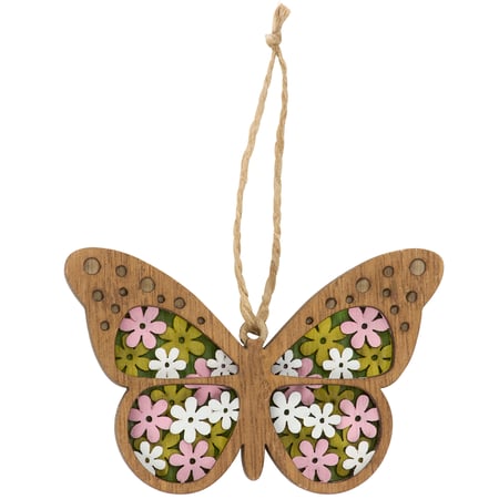 Butterfly Ornament - Wood, Magnet