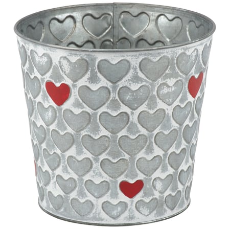 Red Heart Bin - Metal