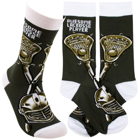 Awesome Lacrosse Player Socks - Cotton, Nylon, Spandex