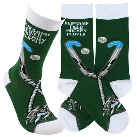 Awesome Field Hockey Player Socks - Cotton, Nylon, Spandex