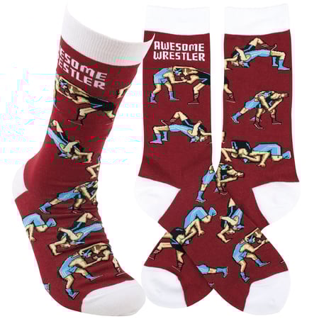Awesome Wrestler Socks - Cotton, Nylon, Spandex
