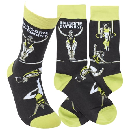 Awesome Gymnast Socks - Cotton, Nylon, Spandex