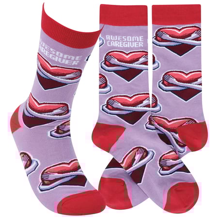 Awesome Caregiver Socks - Cotton, Nylon, Spandex