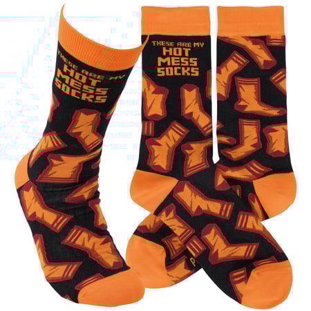 My Hot Mess Socks Socks - Cotton, Nylon, Spandex