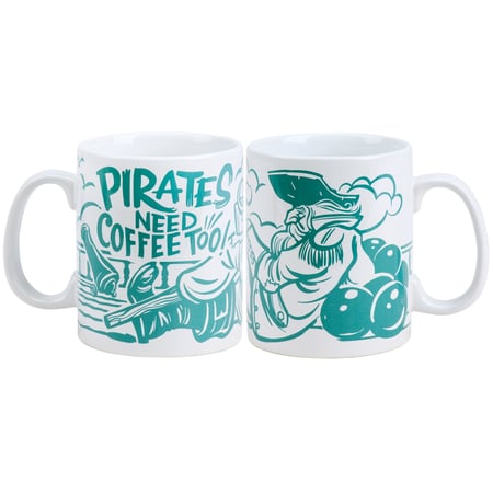 Pirates Need Coffee Too Mug - Stoneware