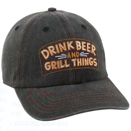 Drink Beer And Grill Things Baseball Cap - Cotton, Metal