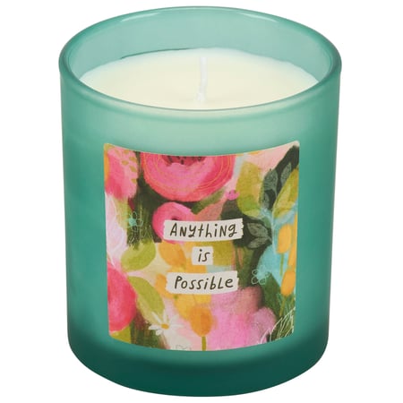 Anything Is Possible Candle - Glass, Soy Wax, Cotton