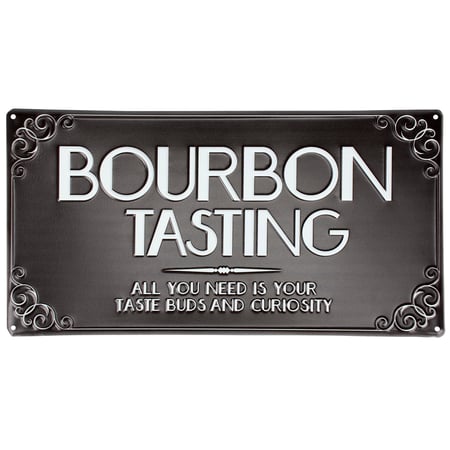 Bourbon Tasting Wall Decor - Metal