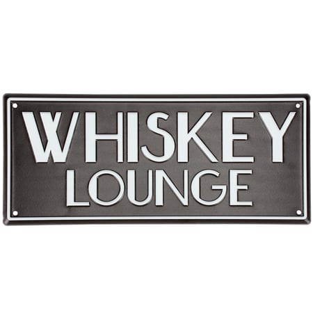 Whiskey Lounge Wall Decor - Metal