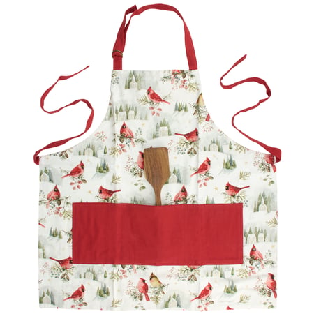 Cardinal Couple Apron - Cotton, Metal