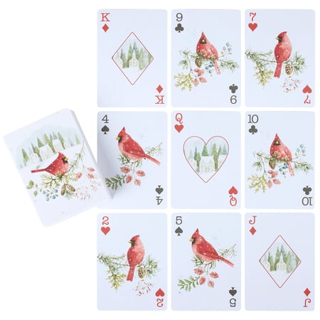 Winter Cardinals Playing Cards - Paper