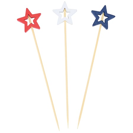 Open Stars Party Pick Set - Bamboo, Plywood